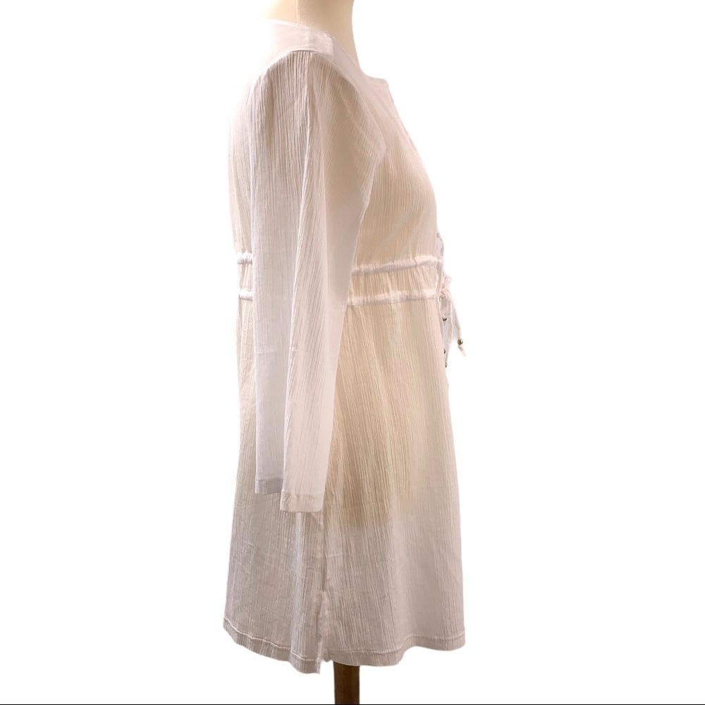 Capelli White Cotton Popover Swim Cover Up - Picture 4 of 9